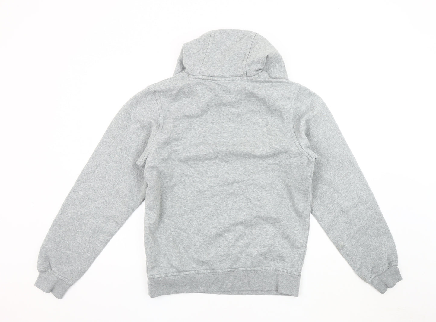 Nike Men's Grey Hoodie, Size S, Logo Accent, Hooded