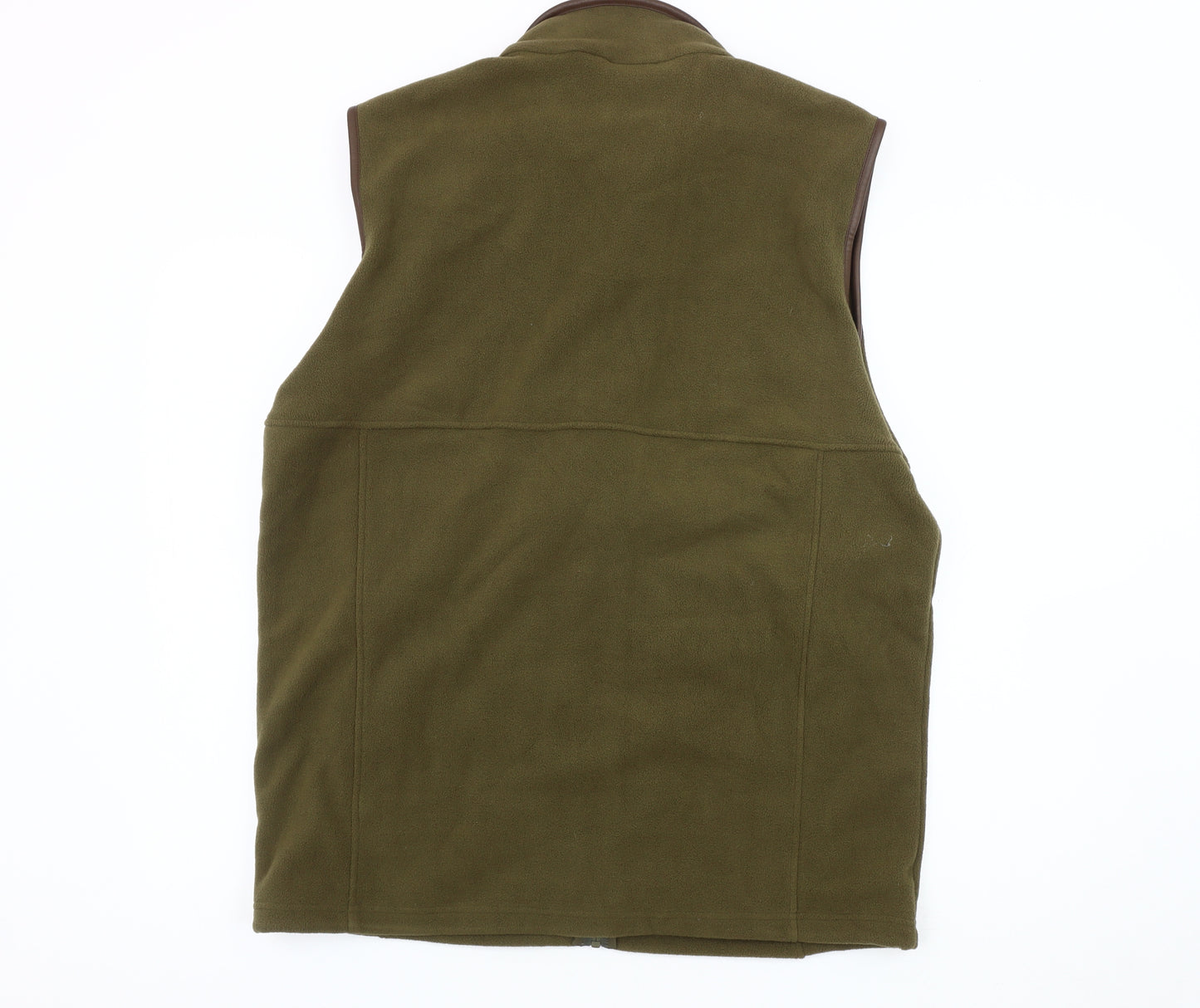 Equestrian Men's Green Fleece Waistcoat M