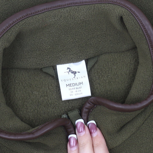 Equestrian Men's Green Fleece Waistcoat M
