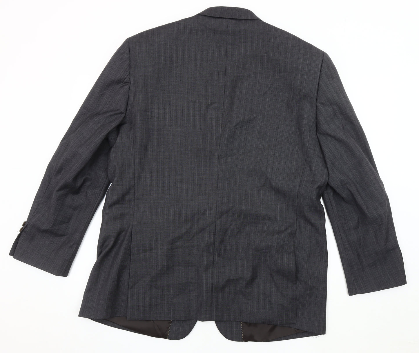 Brook Taverner Men's Grey 44S Wool Blazer - Business & Formal