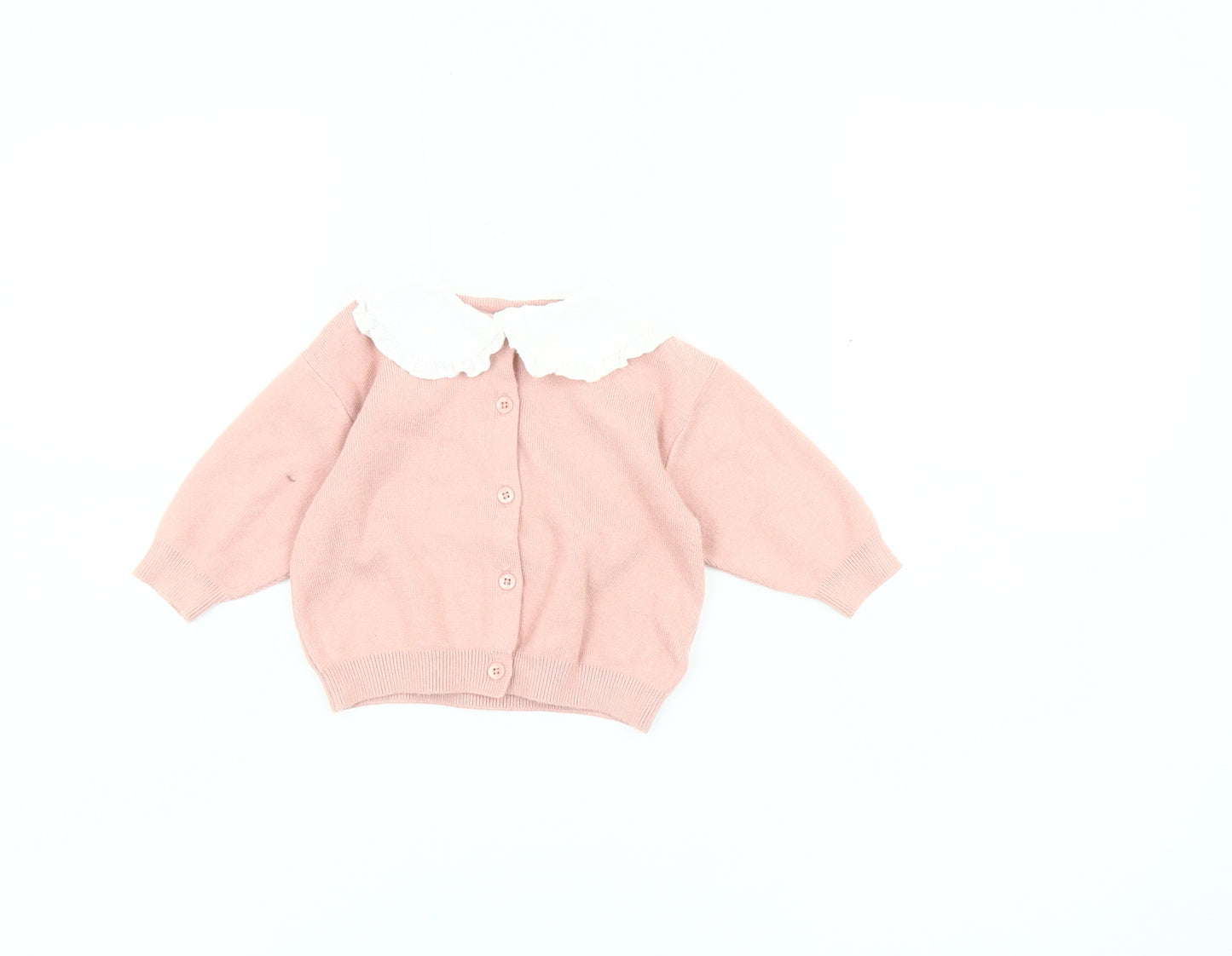 Mamas & Papas Pink Unisex Cardigan 3-6 Months