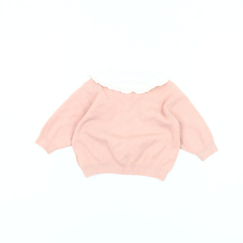 Mamas & Papas Pink Unisex Cardigan 3-6 Months