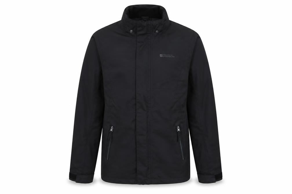 Mountain Warehouse Boys Black Jacket 11-12 Yrs Waterproof