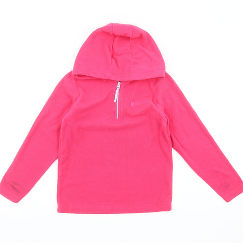 Mountain Warehouse Girls Pink Fleece Hoodie 7-8 Years