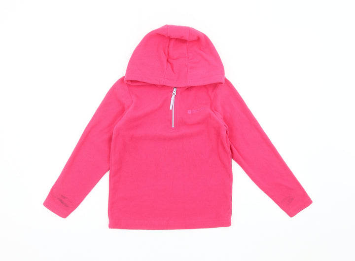 Mountain Warehouse Girls Pink Fleece Hoodie 7-8 Years