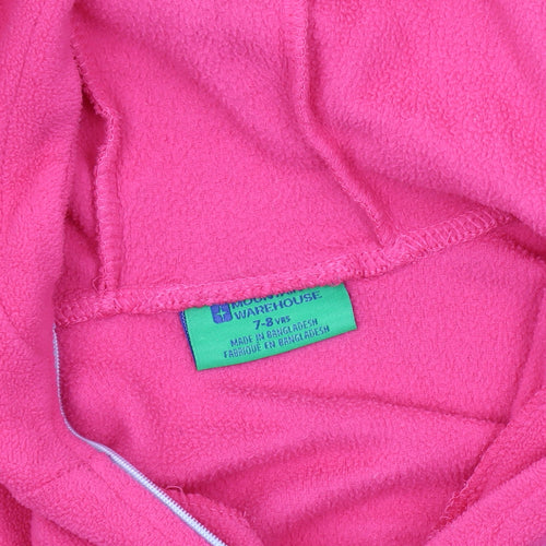 Mountain Warehouse Girls Pink Fleece Hoodie 7-8 Years