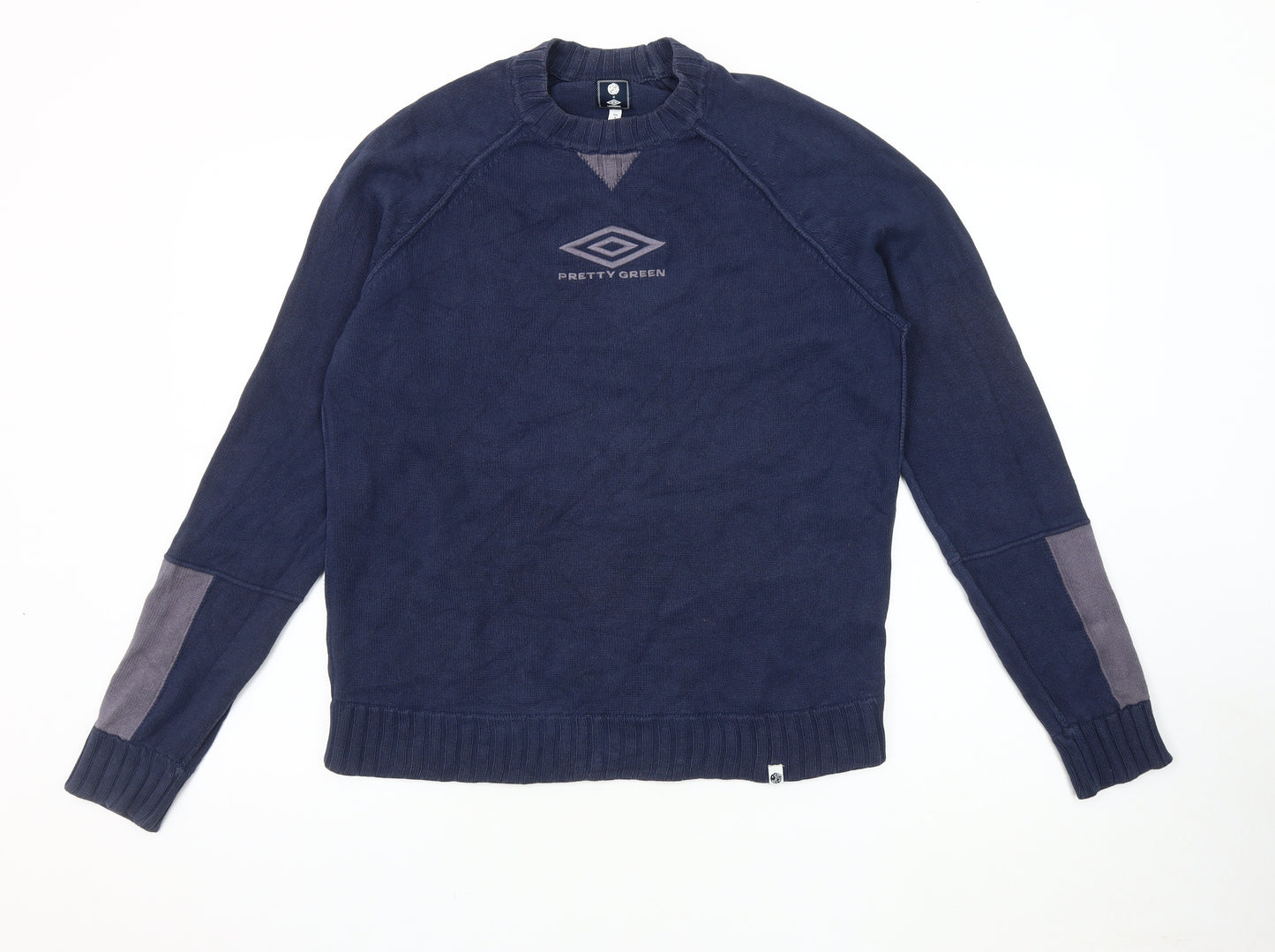 Pretty Green Men’s Blue Crew Neck Jumper M