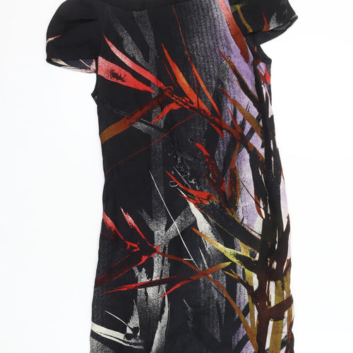 Warehouse Women's Multicoloured Silk Dress Size 6