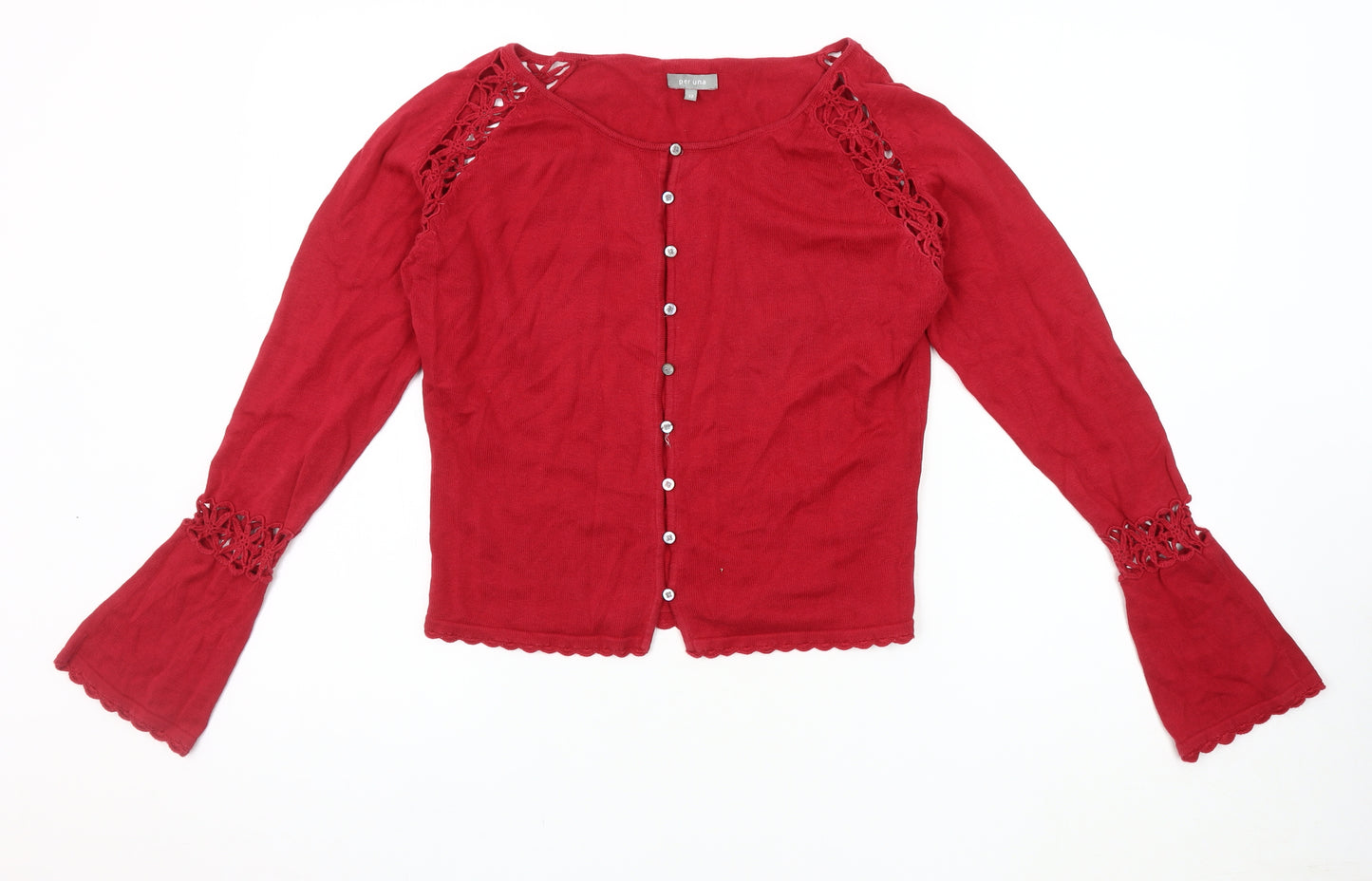 Marks and Spencer Women's Red Cardigan Size 12