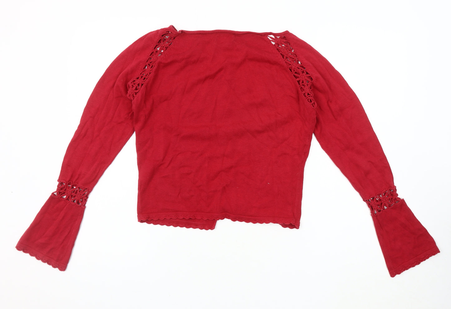 Marks and Spencer Women's Red Cardigan Size 12