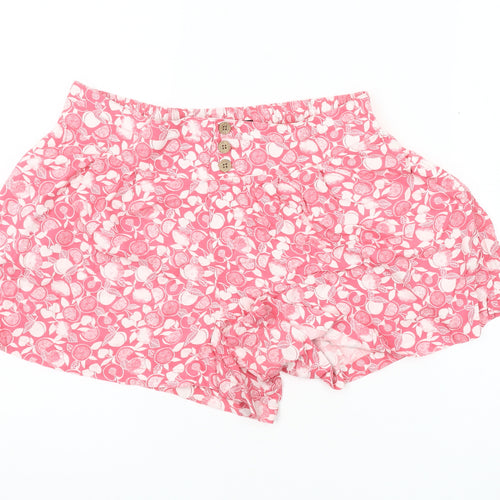 Marks and Spencer Women's Pink Floral Shorts Size 12