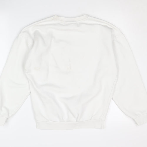 Adidas Women's White Pullover Sweatshirt Size 4