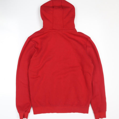 NBA Men's Red Hoodie - Size M, Pullover Style