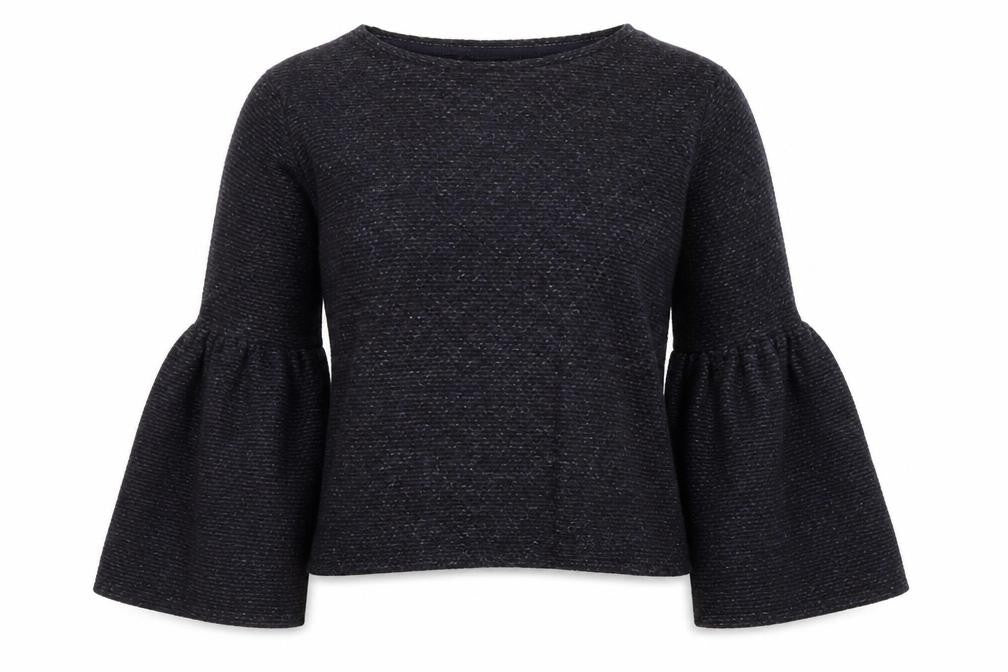 Front view of Marks & Spencer Women's Black jumper, size 14