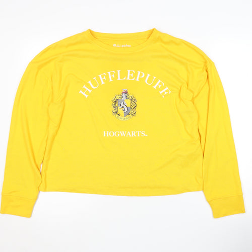 Harry Potter Women's Yellow Long Sleeve Pyjama Top M