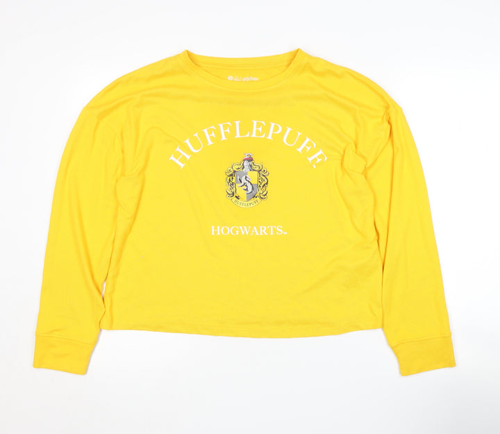 Harry Potter Women's Yellow Long Sleeve Pyjama Top M