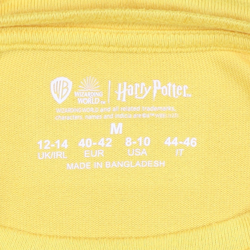 Harry Potter Women's Yellow Long Sleeve Pyjama Top M