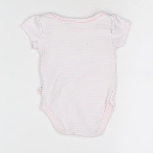Debenhams Pink Girls Babygrow, 3-6 Months, Cotton, Embroidered