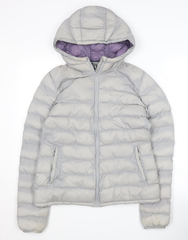 Mountain Warehouse Women's Grey Puffer Jacket Size 10