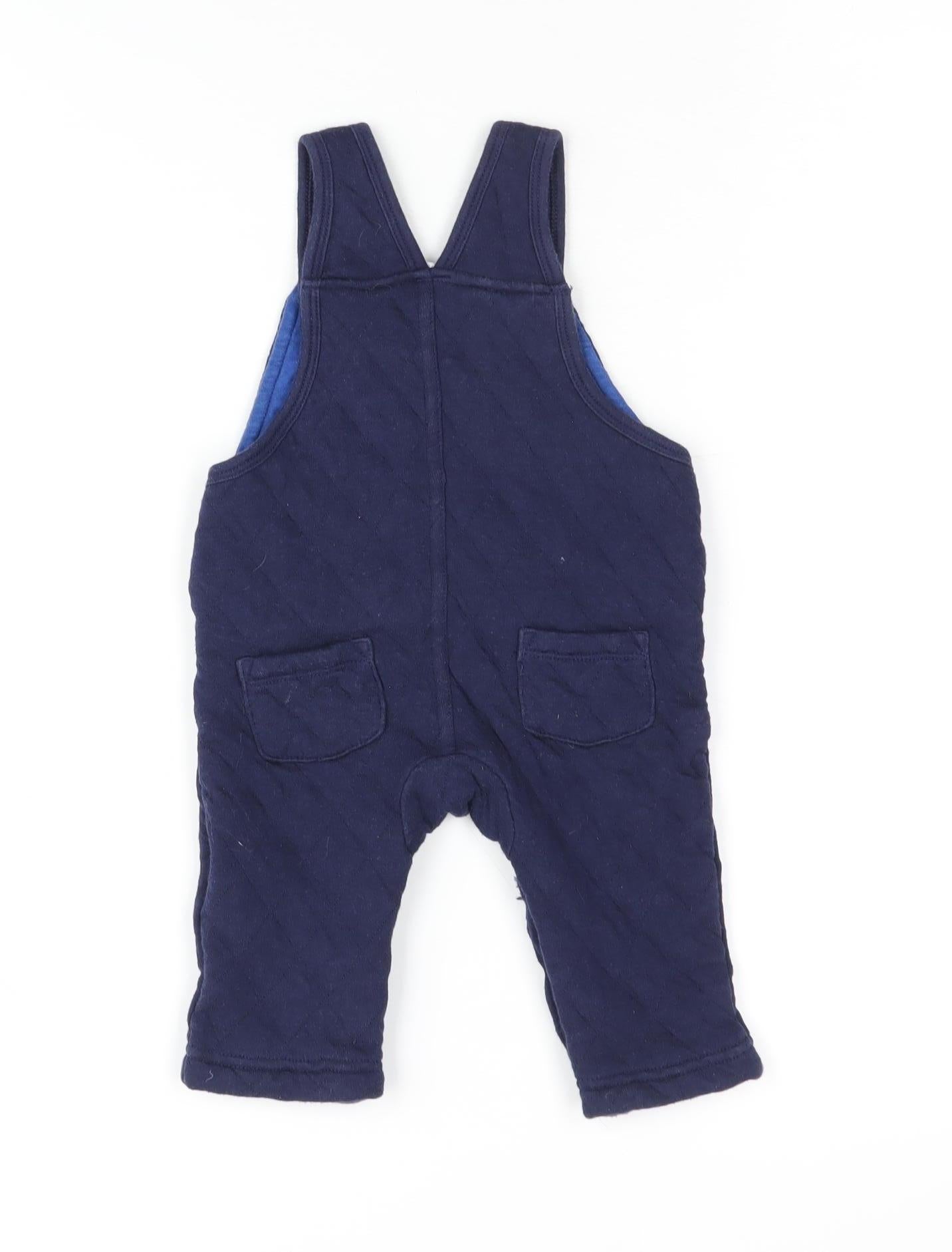 Jasper Conran Blue Dungaree, Unisex 3-6 Months, Cotton Blend