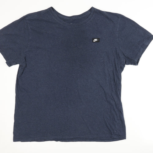 Nike Men's Blue Athletic Fit T-Shirt, Size L