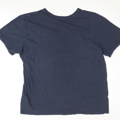 Nike Men's Blue Athletic Fit T-Shirt, Size L