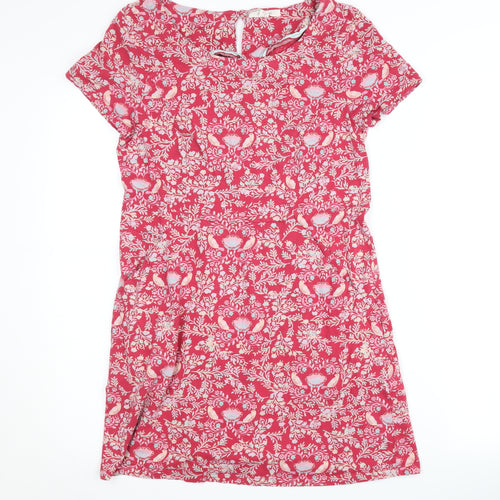 White Stuff Women’s Red Floral Shift Dress UK 10
