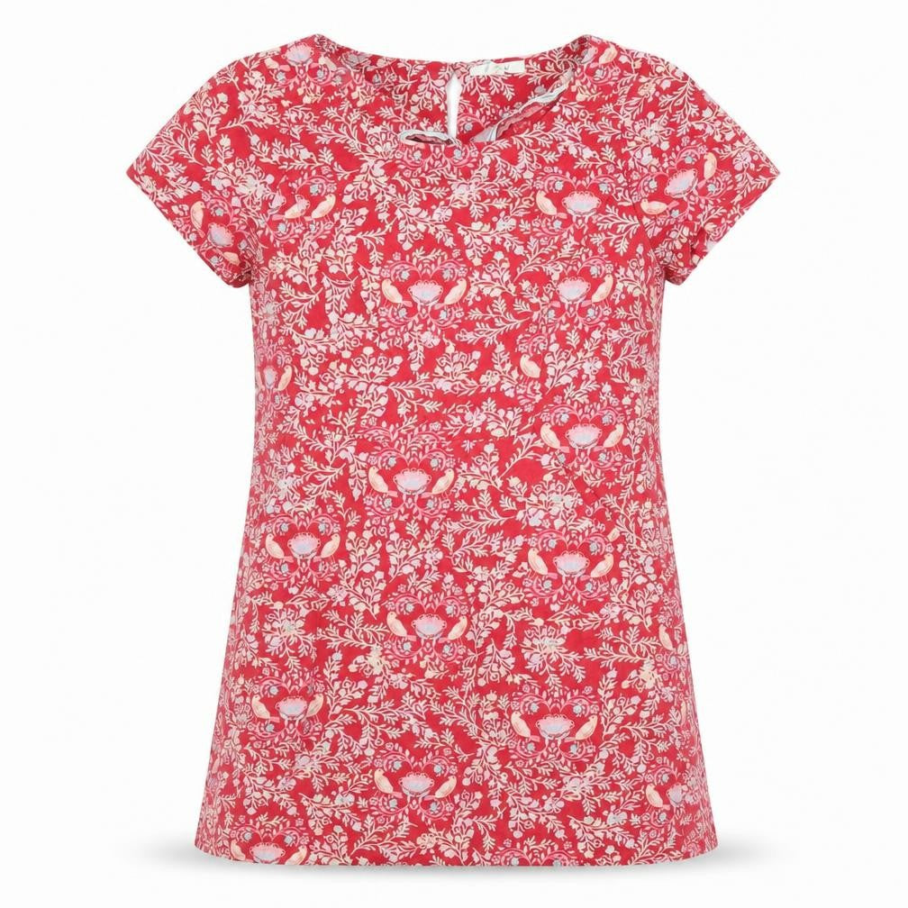 White Stuff Women’s Red Floral Shift Dress UK 10