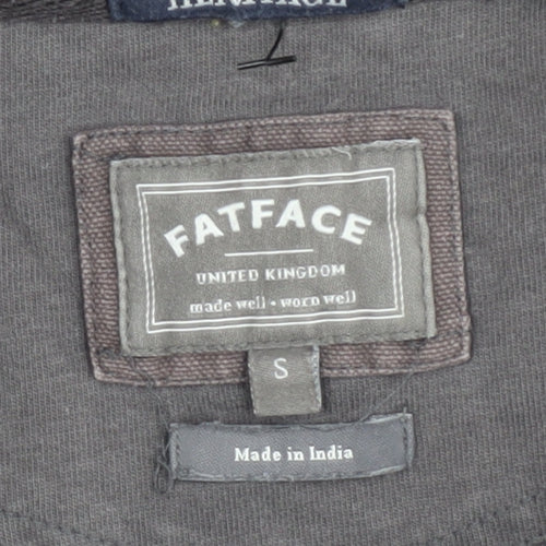 FatFace Men's Grey Graphic T-Shirt, Size S, Classic Motor Style