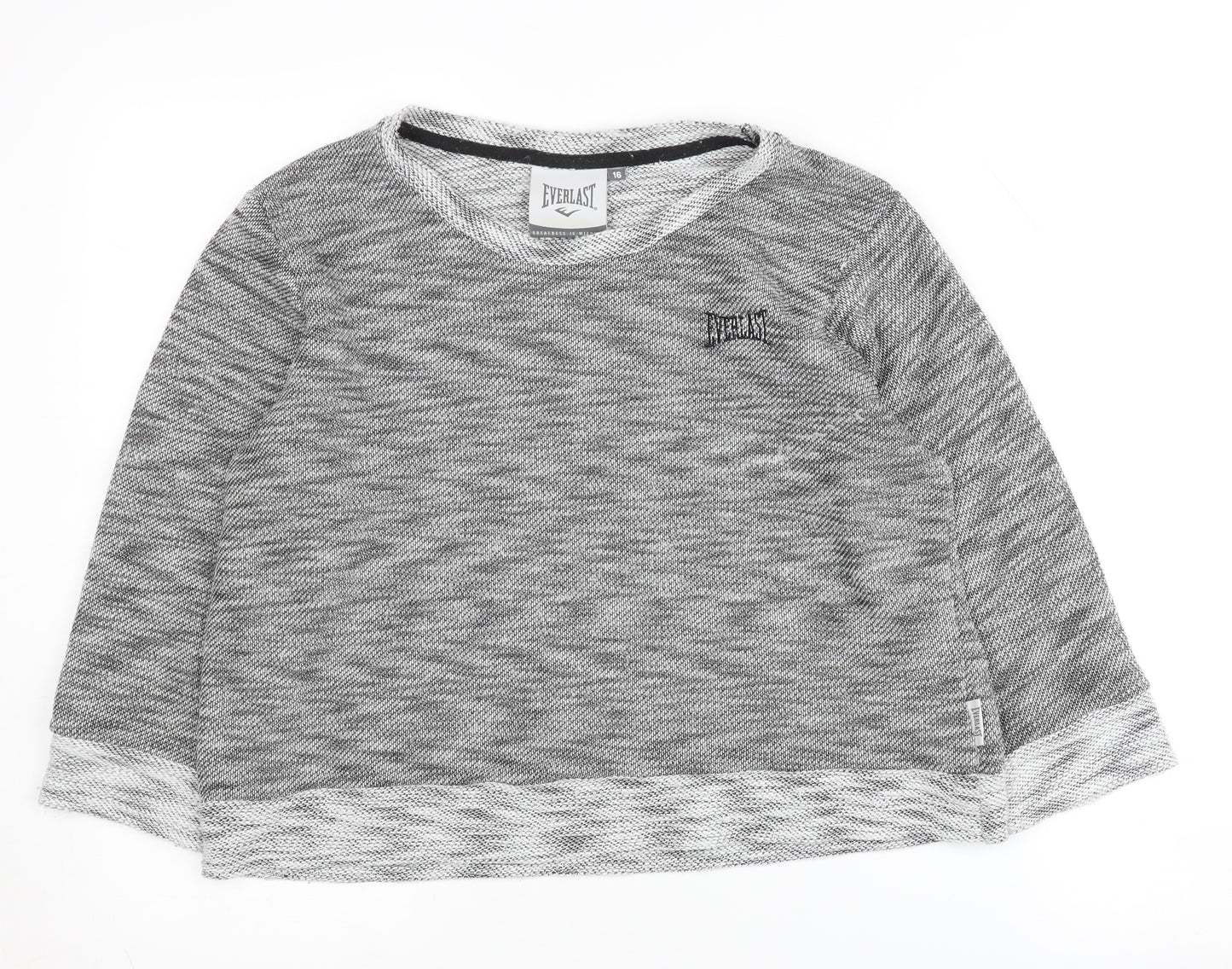 Everlast Women's Grey Crew Neck Jumper, Size 16, Excellent Condition