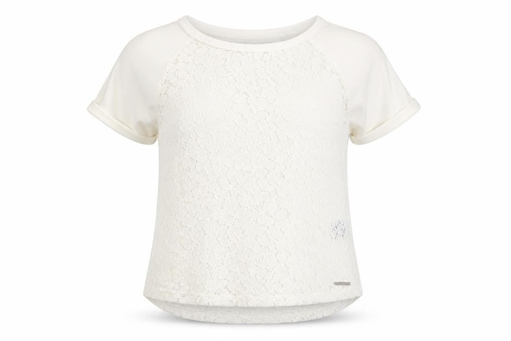 Front view of SuperdryHyper Women's Ivory XS T-Shirt Casual