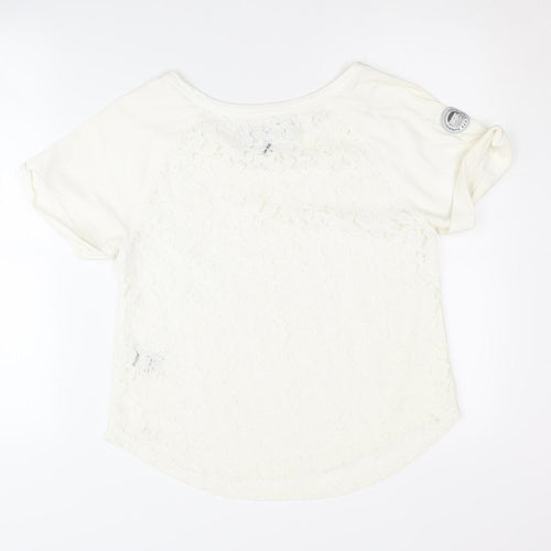 SuperdryHyper Women's Ivory XS T-Shirt Casual