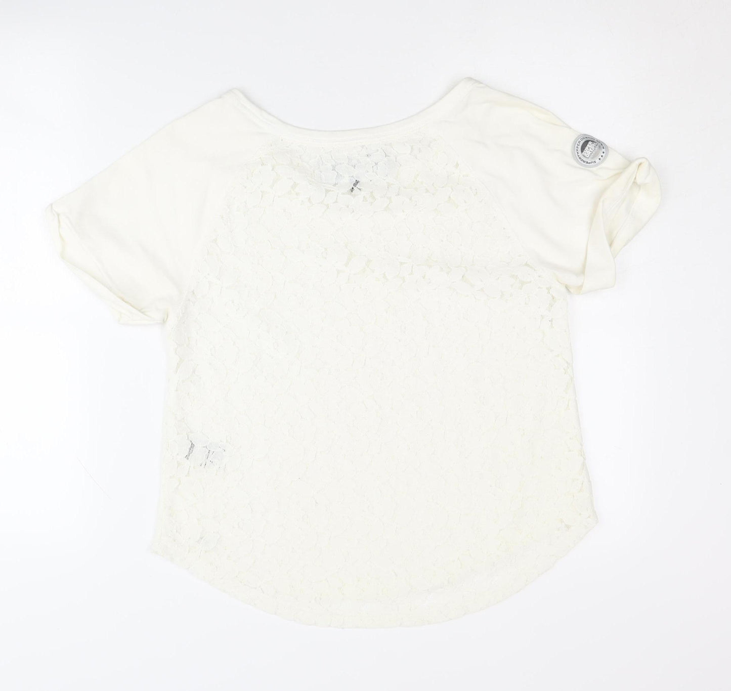 SuperdryHyper Women's Ivory XS T-Shirt Casual