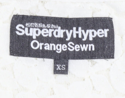 SuperdryHyper Women's Ivory XS T-Shirt Casual