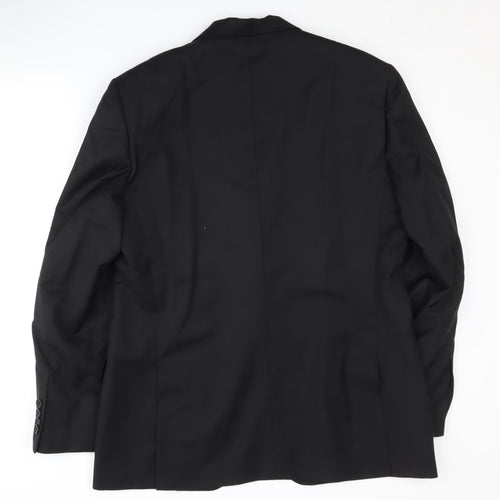 Jaeger Men's Black Regular Fit Blazer - 42R