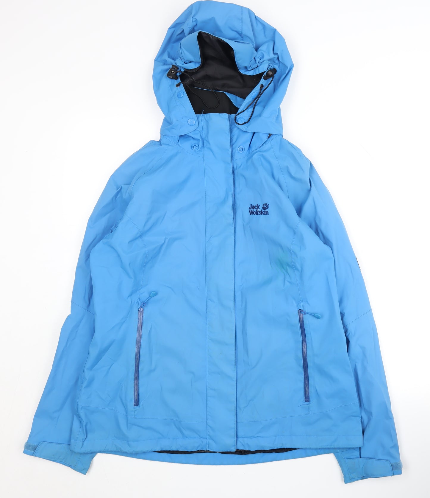 Jack Wolfskin Women's Blue Parka Jacket Size 16 Waterproof