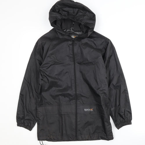 Regatta Boys Black Windbreaker Jacket 9-10 Years