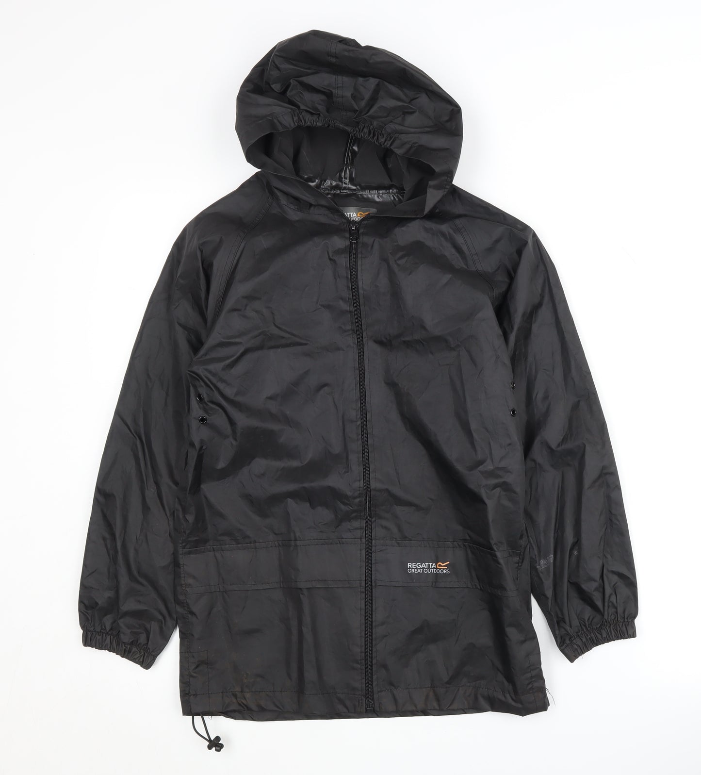 Regatta Boys Black Windbreaker Jacket 9-10 Years
