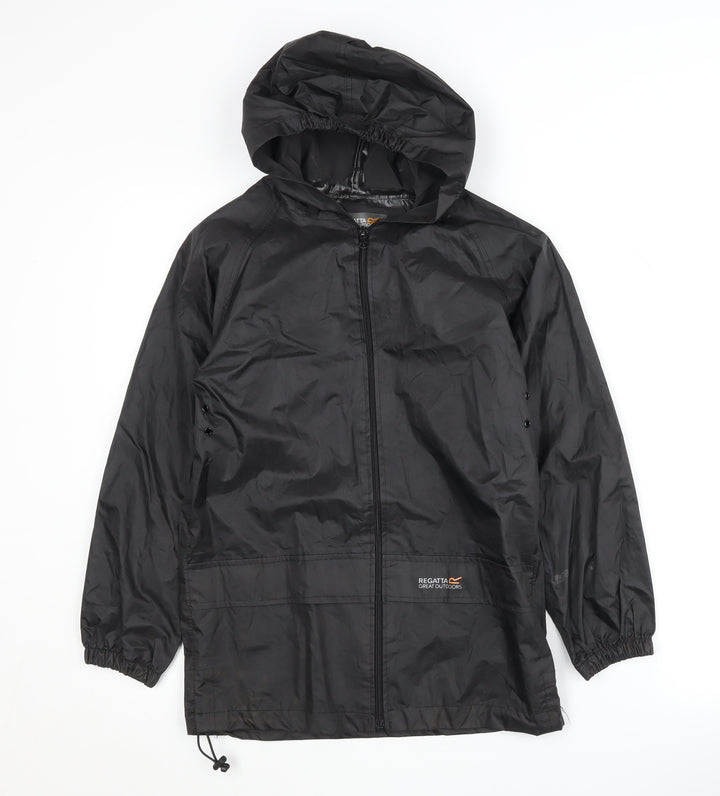 Regatta Boys Black Windbreaker Jacket 9-10 Years