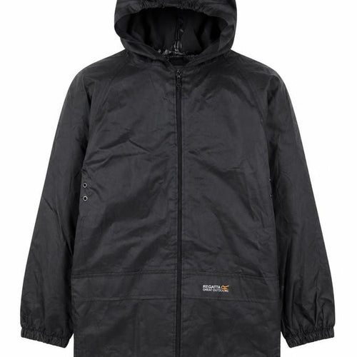 Regatta Boys Black Windbreaker Jacket 9-10 Years