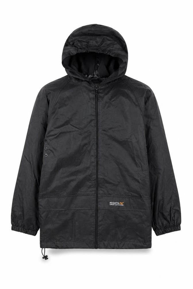 Regatta Boys Black Windbreaker Jacket 9-10 Years