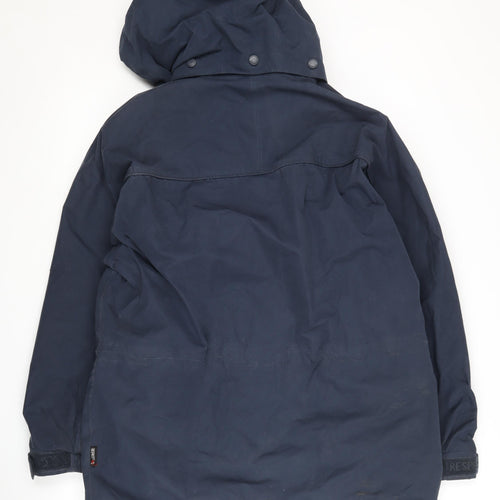 Trespass Men's Blue Parka Jacket - Size L, Hooded, Waterproof