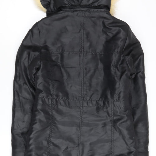 Roxy Women's Black Parka Jacket with Hood, Size S