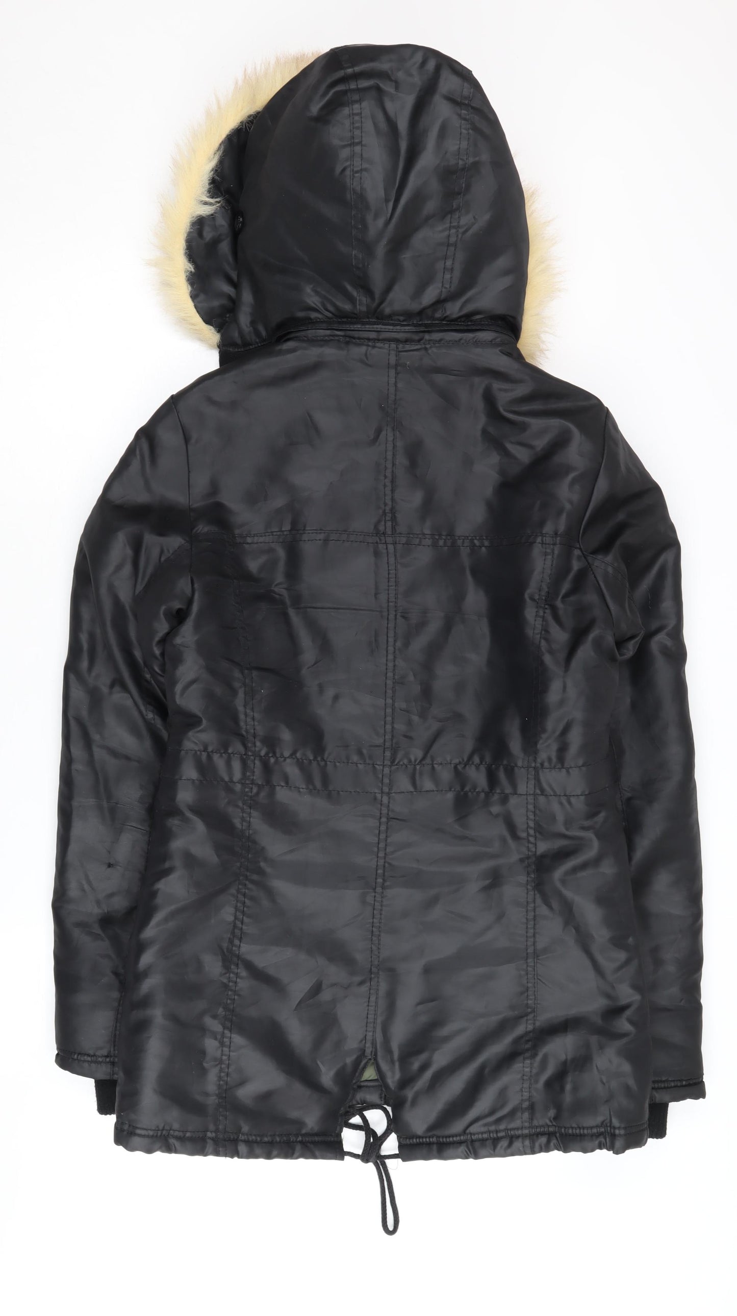 Roxy Women's Black Parka Jacket with Hood, Size S