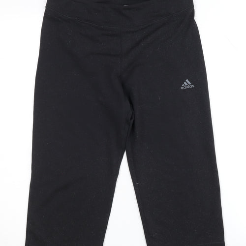 Adidas Women's Black Cropped Leggings Size 16