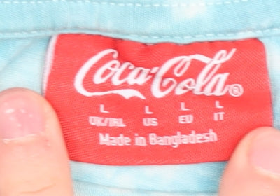 Coca-Cola Retro Tie-Dye T-Shirt, Men's L, Multicolour