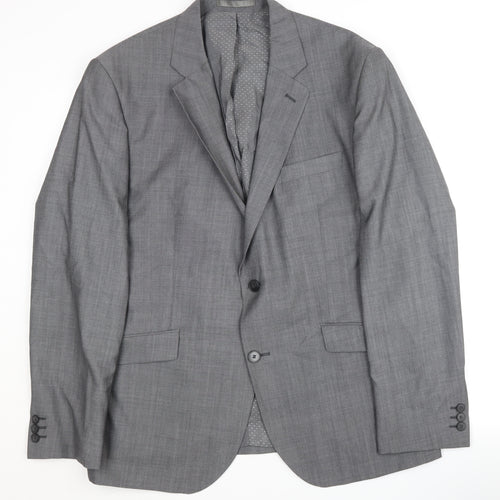 Jeff Banks Men's Grey Blazer, Size 46R, Formal Wear
