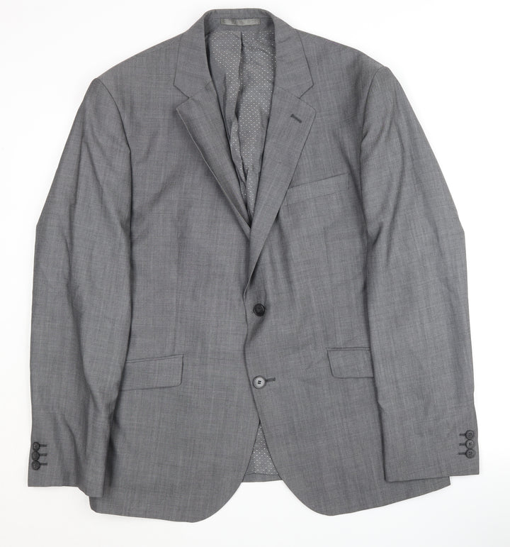 Jeff Banks Men's Grey Blazer, Size 46R, Formal Wear
