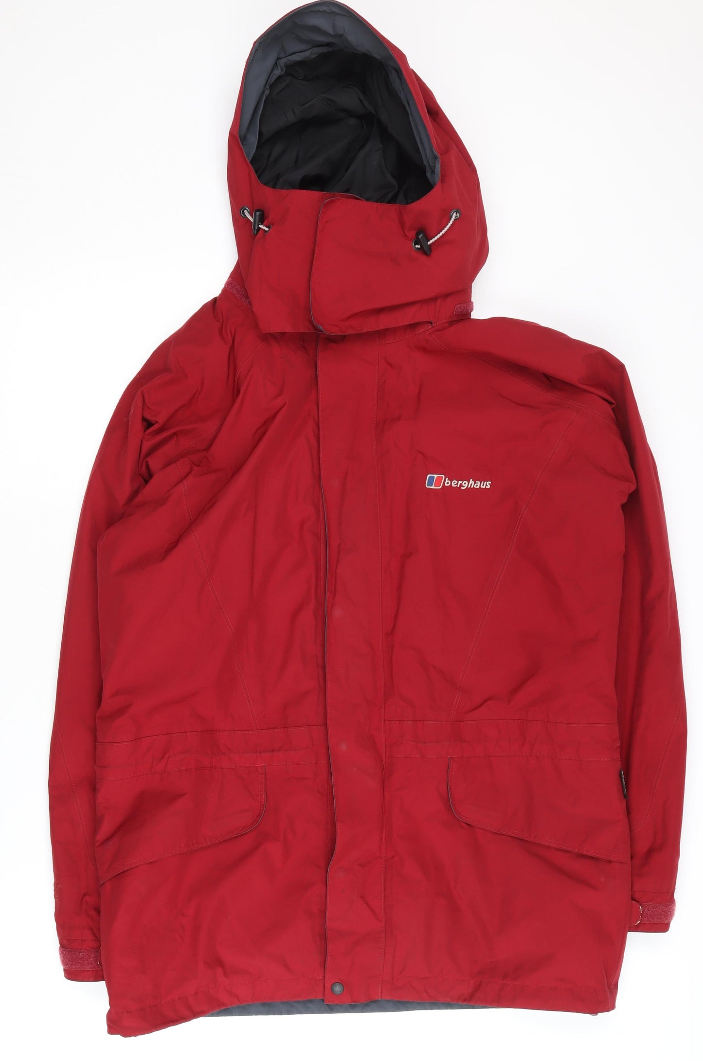 Berghaus Men's Red Waterproof Hooded Rain Coat S