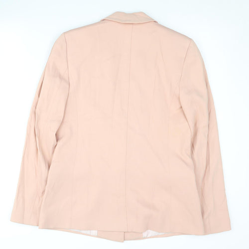 Reiss Women's Pink Blazer Size S Notch Lapel